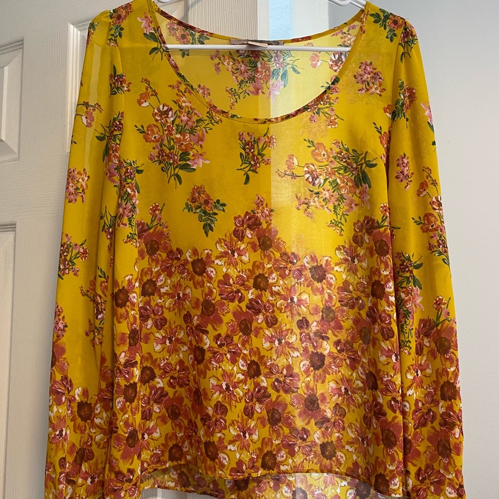 Forever 21 floral blouse
